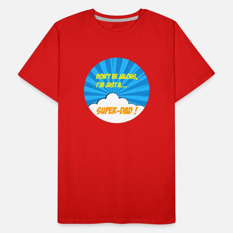 Superdad, Superheld. Bester Vater. Comics Männer Premium Bio T-Shirt