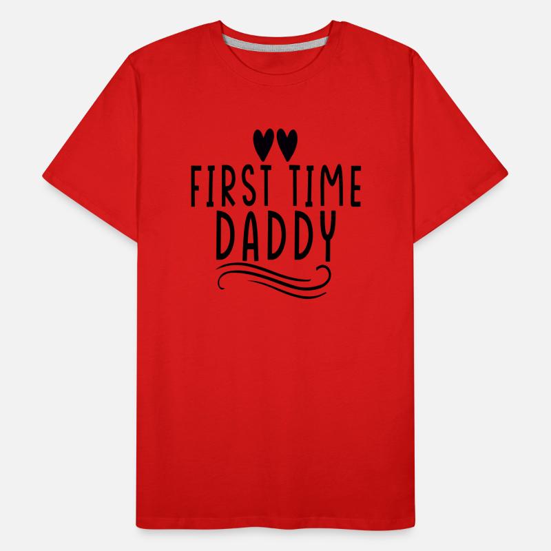 First Time Daddy Men's Premium Organic T-Shirt
