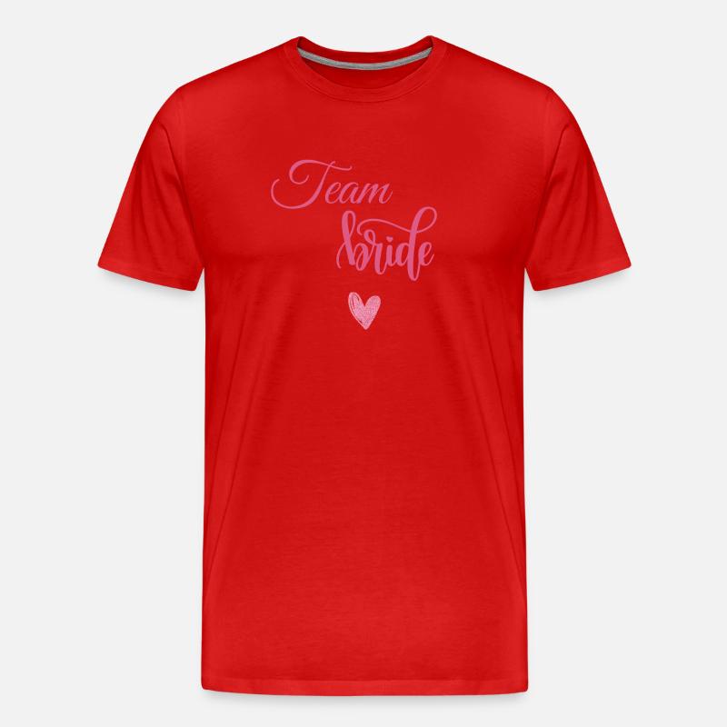 Teambraut - Männer Premium Bio T-Shirt - Rot