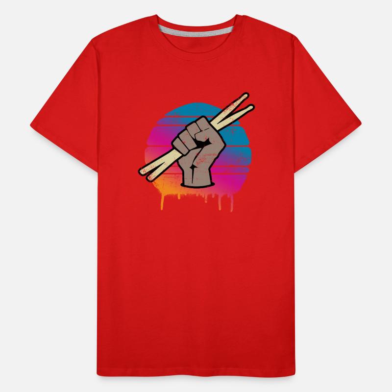 Drums Drummer Men's Premium Organic T-Shirt