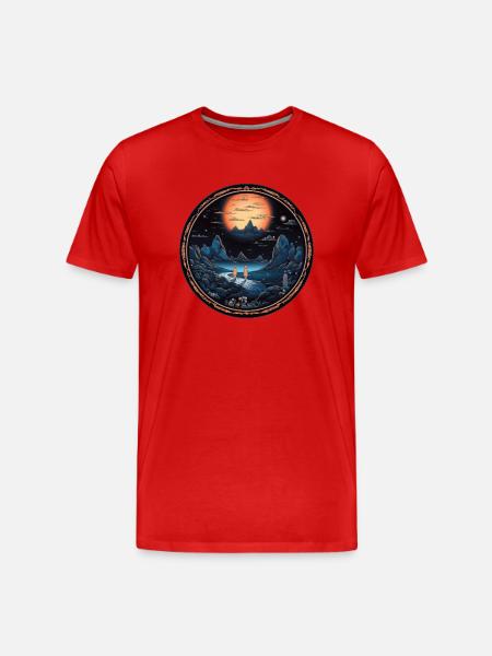 Magical journey - Men's Premium Organic T-Shirt - red