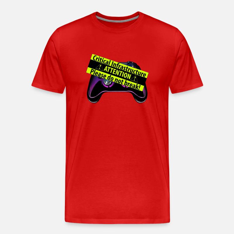 Controller critico - Maglietta ecologica premium da uomo - rosso