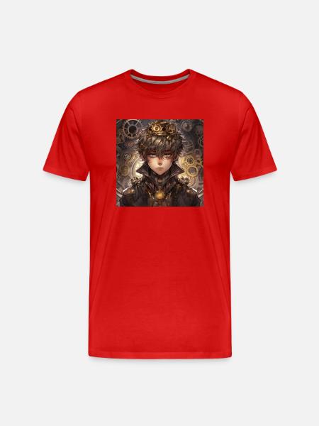 Tech Guy - Männer Premium Bio T-Shirt - Rot