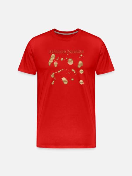espresso yourself - Men's Premium Organic T-Shirt - red