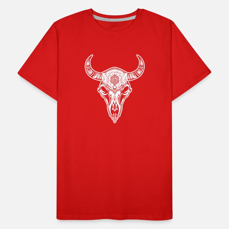 Crâne de vache Boho T-shirt bio Premium Homme