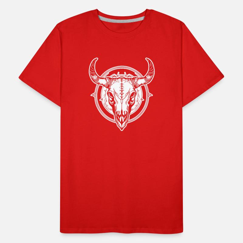 Crâne de vache Boho T-shirt bio Premium Homme