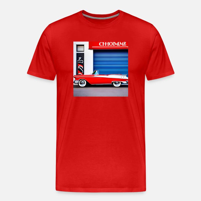 C13 - Männer Premium Bio T-Shirt - Rot