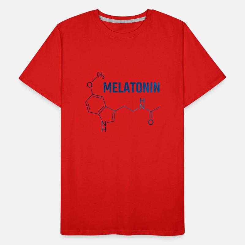 melatonin molecule Men's Premium Organic T-Shirt