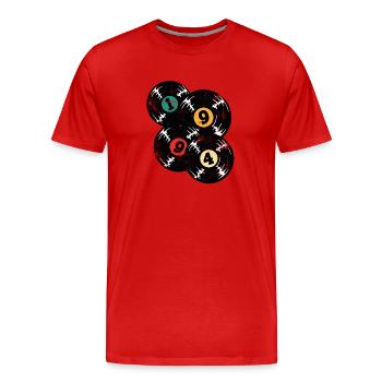 1994 30th Birthday - Men's Premium Organic T-Shirt - red - Front - Damien (186cm)