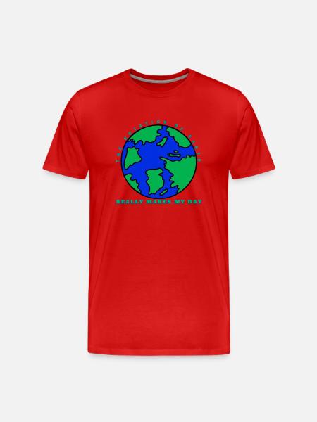 rotation of the earth - Men's Premium Organic T-Shirt - red