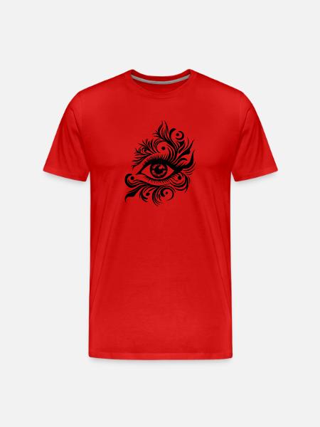 Eye Eyes Ophthalmologist - Men's Premium Organic T-Shirt - red