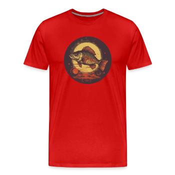Barsch - Männer Premium Bio T-Shirt - Rot - Vorne - Damien (186cm)