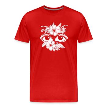 Auge Augen Augenarzt - Männer Premium Bio T-Shirt - Rot - Vorne - Damien (186cm)