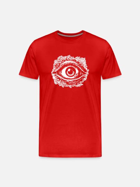 Eye Eyes Ophthalmologist - Men's Premium Organic T-Shirt - red