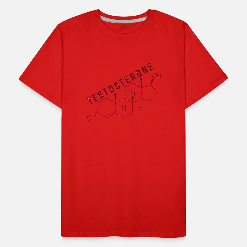 testosterone molecule Men's Premium Organic T-Shirt