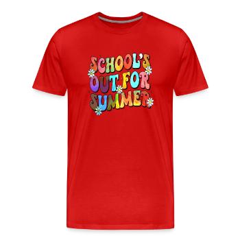 Graduation 2024 class High school graduation party - Men's Premium Organic T-Shirt - red - Front - Damien (186cm)