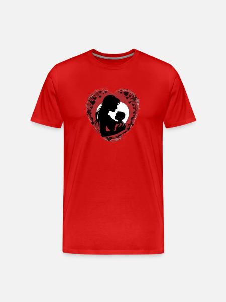 baby heart - Men's Premium Organic T-Shirt - red