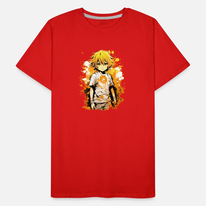 Anime Boy Männer Premium Bio T-Shirt