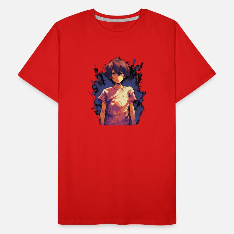 Anime Boy Männer Premium Bio T-Shirt