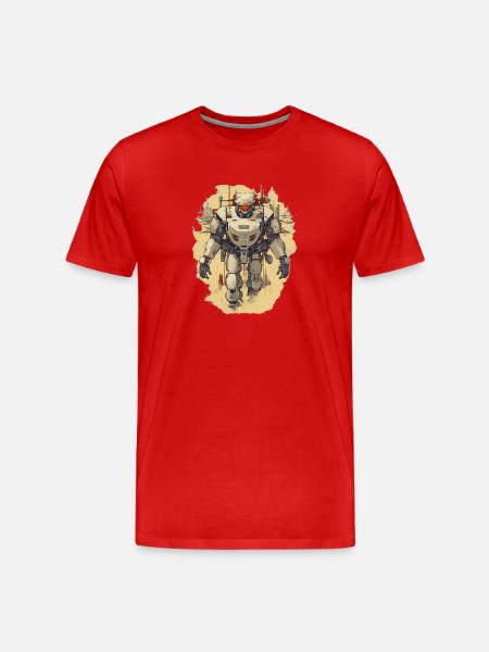 Mecha - Männer Premium Bio T-Shirt - Rot