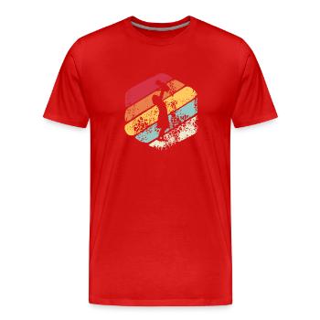 Mom gift Vintage - Men's Premium Organic T-Shirt - red - Front - Damien (186cm)