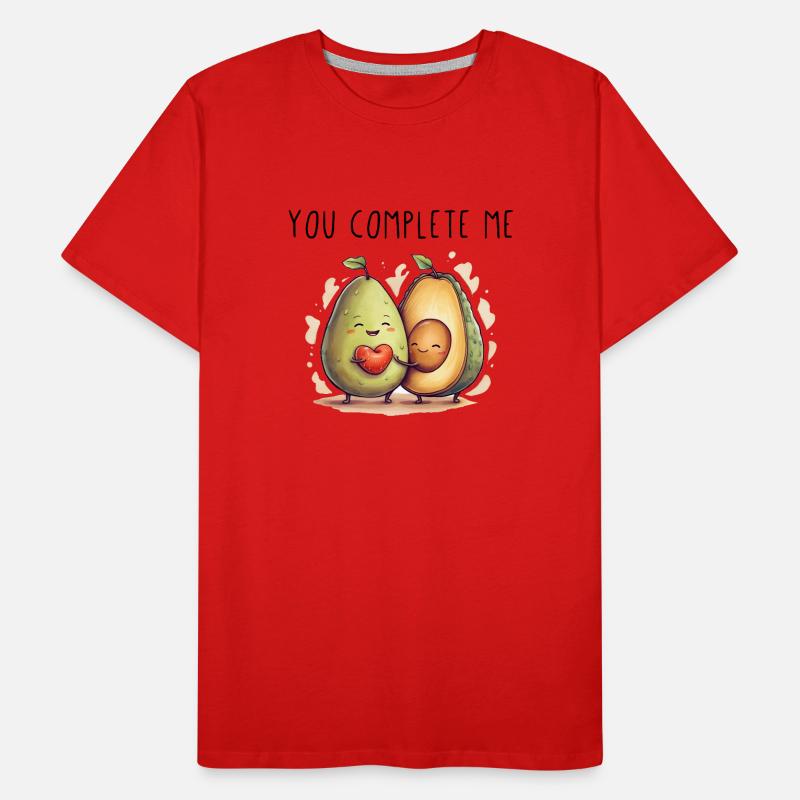 Tu me complète Avocado Love T-shirt bio Premium Homme