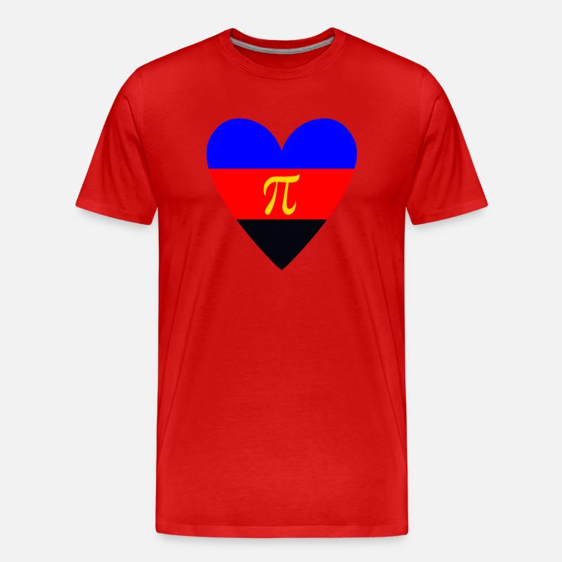 Polyamorie PrideLove - Männer Premium Bio T-Shirt - Rot