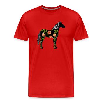 Bassin - T-shirt bio Premium Homme - rouge - Devant - Damien (186cm)