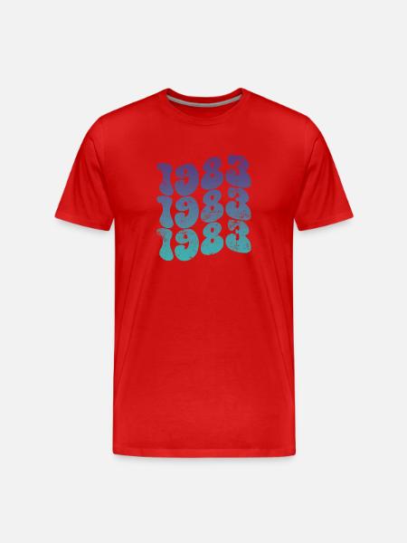Millésime 1983 - T-shirt bio Premium Homme - rouge