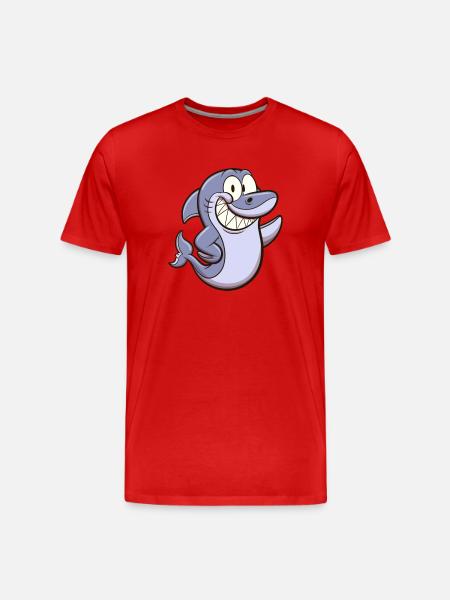 Requin mignon - T-shirt bio Premium Homme - rouge