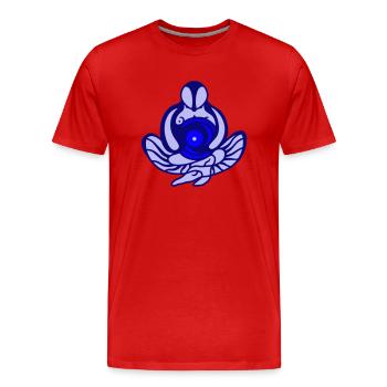 Goal. Success, motivation and concentration - Men's Premium Organic T-Shirt - red - Front - Damien (186cm)