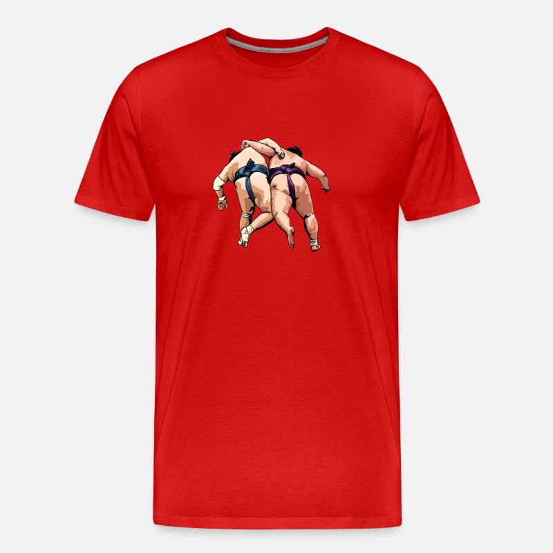 SUMO I - Männer Premium Bio T-Shirt - Rot