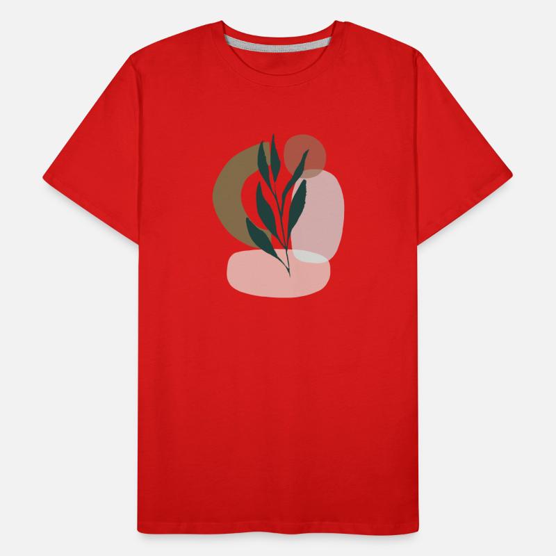 Minimalistic Boho Style Männer Premium Bio T-Shirt