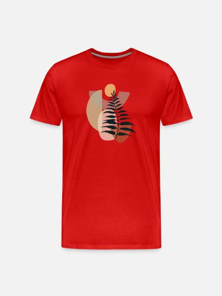 Minimalistic Boho Style - Men's Premium Organic T-Shirt - red