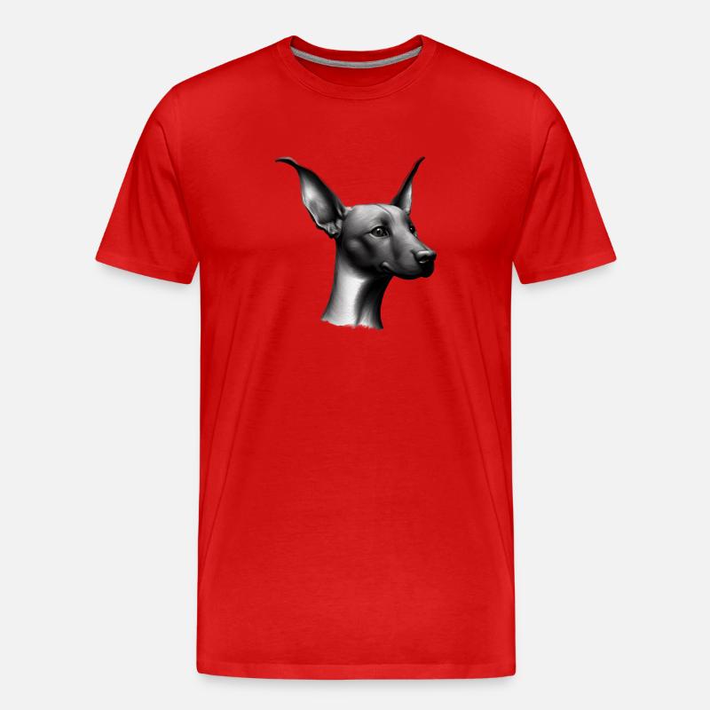 Dobermanntrainer Hund Dobermannwelpe Dobermann - Männer Premium Bio T-Shirt - Rot