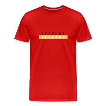 légende - T-shirt bio Premium Homme - rouge - Devant - Damien (186cm)