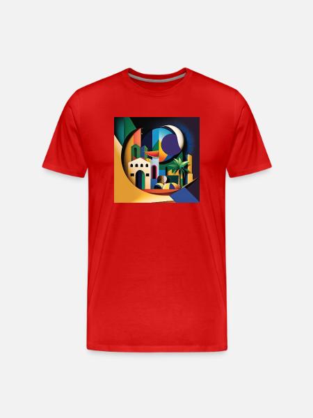 The Bauhaus Legacy - Männer Premium Bio T-Shirt - Rot