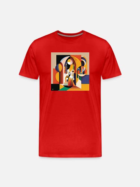 The Bauhaus Legacy - Men's Premium Organic T-Shirt - red