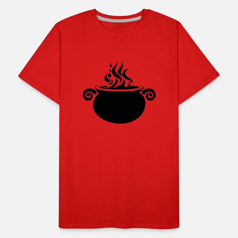 Cauldron Magical Witch Halloween Men's Premium Organic T-Shirt