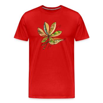 List - Men's Premium Organic T-Shirt - red - Front - Damien (186cm)