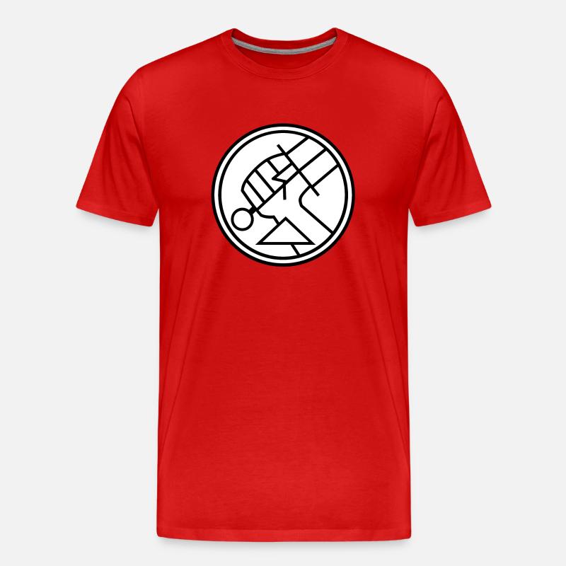 Hellboy BPRD - Männer Premium Bio T-Shirt - Rot