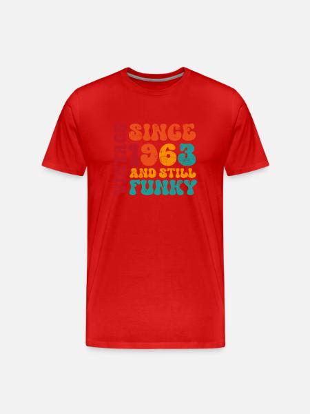 Millésime 1963 - T-shirt bio Premium Homme - rouge
