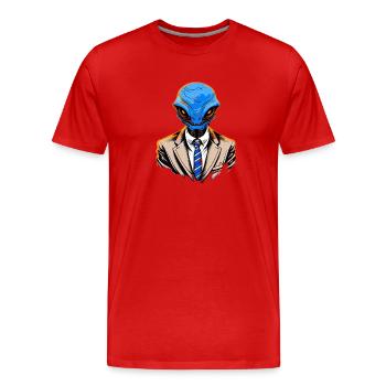 Cosmic Chic - T-shirt bio Premium Homme - rouge - Devant - Damien (186cm)