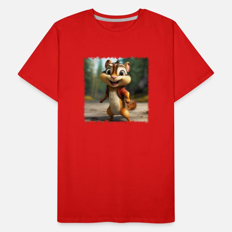 cool chipmunk Men's Premium Organic T-Shirt