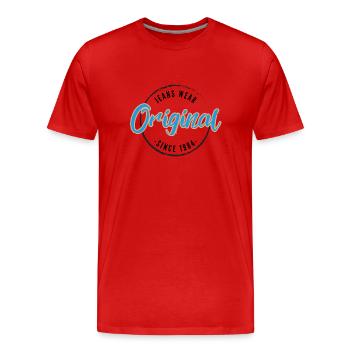 Since 1984 - Männer Premium Bio T-Shirt - Rot - Vorne - Damien (186cm)