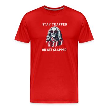 Buckle up | GEORGE GRIDDIN - Men's Premium Organic T-Shirt - red - Front - Damien (186cm)
