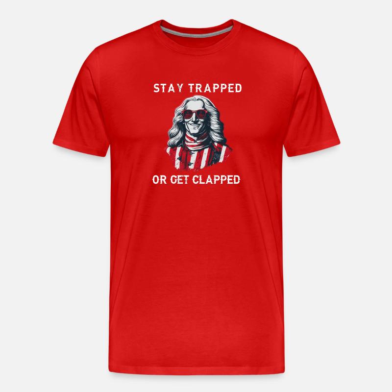 Angeschnallt Bleiben | GEORGE GRIDDIN - Männer Premium Bio T-Shirt - Rot