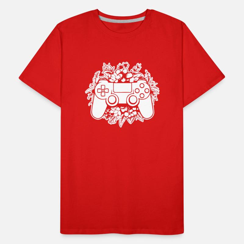 Controller Gaming Videospiele Gamepad Männer Premium Bio T-Shirt