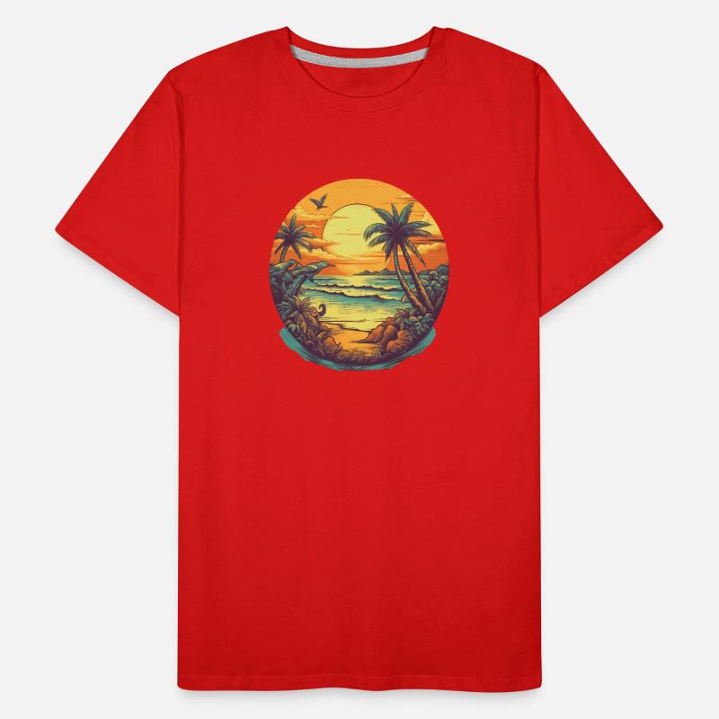 Plage T-shirt bio Premium Homme