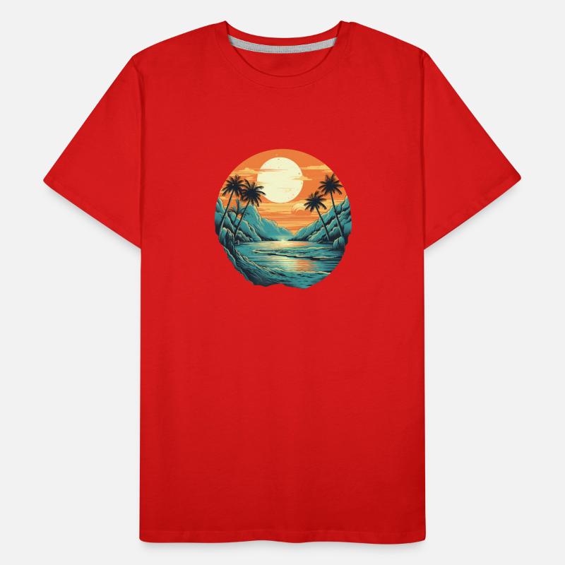 Plage T-shirt bio Premium Homme